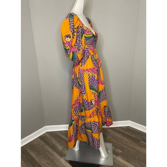 FARM
Rio Macaw Puff-Sleeve Midi Dress - Picture 5 of 8